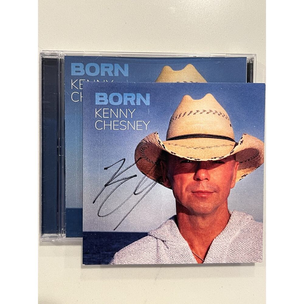 SIGNED Kenny Chesney - Born - CD with Autographed Art Card - New 2024 Album #3